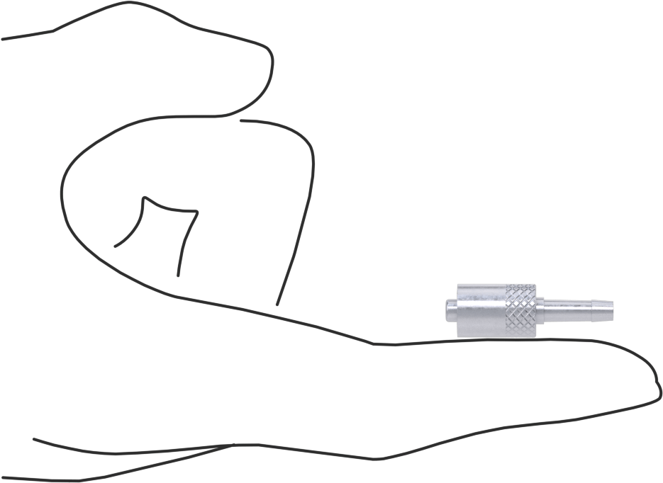 Hava için Pirinç Luer Lock Tüp Bağlantısı, Fiş, 1/16"-3/32" Tırnaklı Boru İç Çapı için