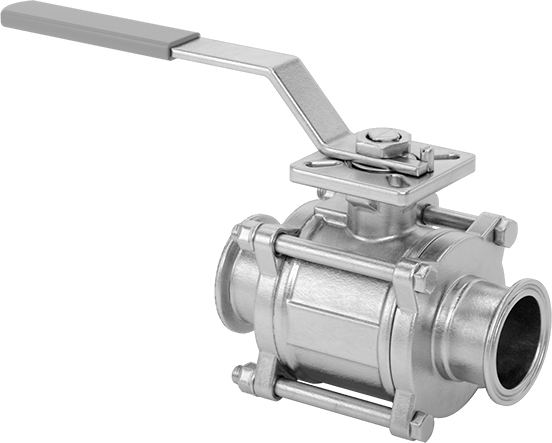 Gıda ve İçecek için Açma/Kapama Vanası, Hijyenik Bağlantı Parçaları, Dolgulu PTFE Conta