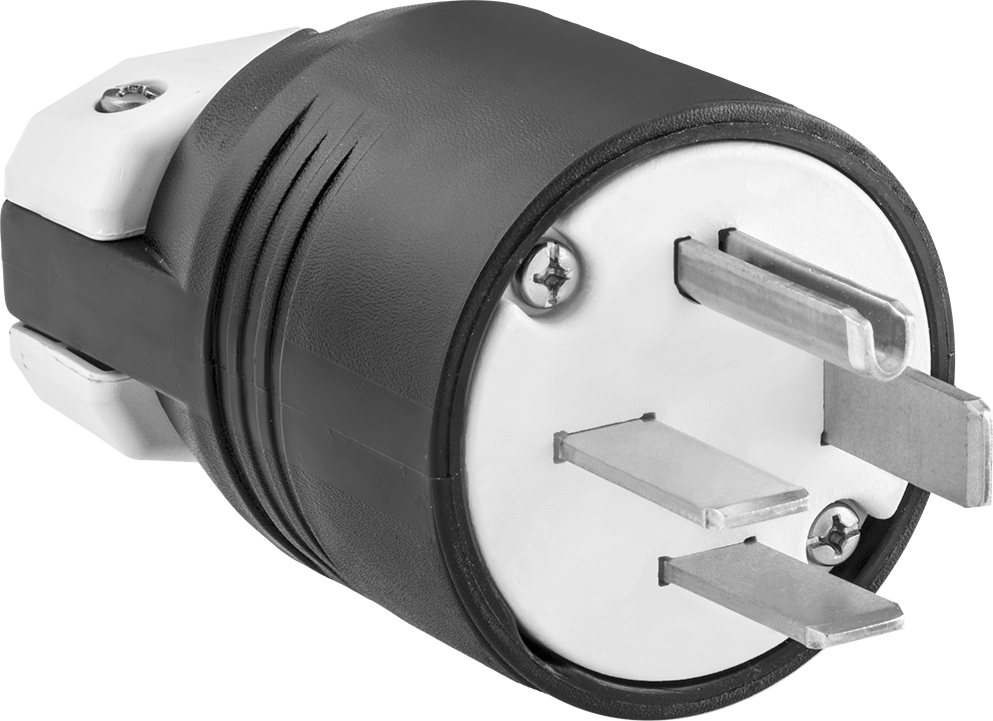 Premium Düz Bıçaklı Konektör, Dört uçlu erkek fiş, NEMA 15-60 — 250V AC, Erkek, 60A