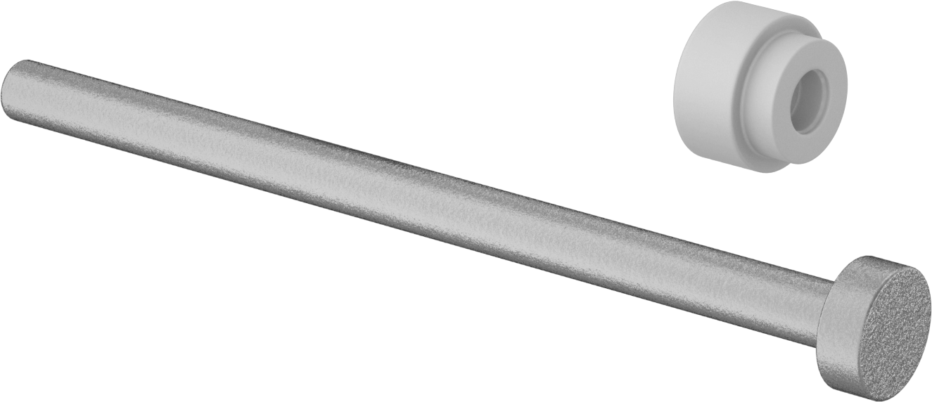 Beton için Kaynaklı Ankraj, 1/4" Çap, 4-1/8" Uzunluk