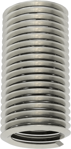 18-8 Paslanmaz Çelik Helisel Ek Parçalar, M8 x 1 mm Diş, 20 mm Uzunluk