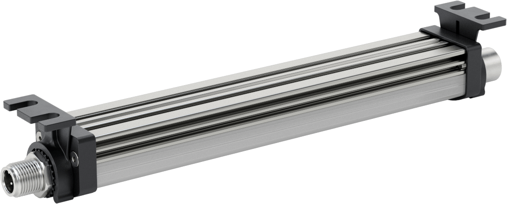 Kuru Ortam Şerit Makinesi Işığı, 24V DC, Kademeli, 7-1/8" Uzunluk x 1-1/4" Toplam Yükseklik