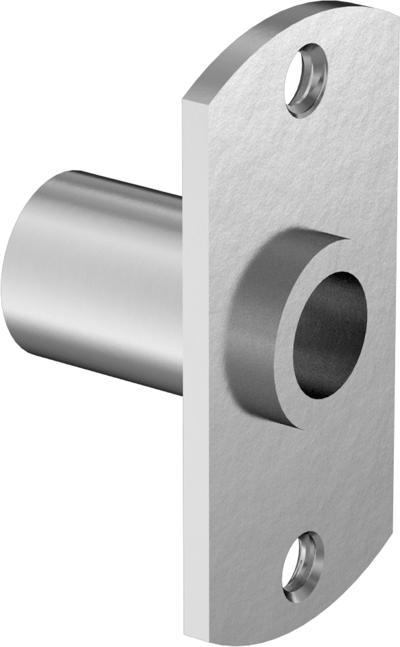 Hızlı Açma Pim Yuvası, Oval Yüzeye Monte Flanş, Pim Çapı için — Oval, 18-8 Stainless Steel, Stainless Steel, 9⁄16"