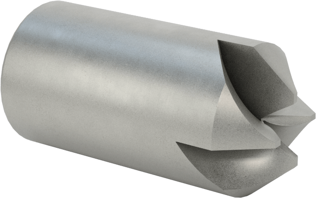 Borular için Dış Pahlı Uçlu Freze, Borular ve Çubuklar, 30 Derece Kesme Açısı, 1/32" ila 1/8" Dış Çap için