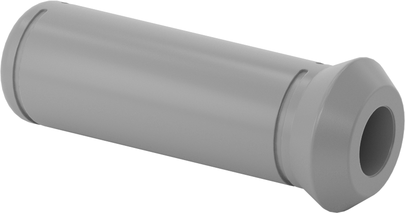 Yuvarlak Tutamaklar, Pürüzsüz, 1/2" Dış Çap için, 3-1/8" Uzunluk