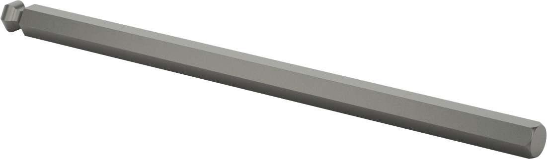 Bilyalı Uçlu Tornavida Mili, 7/16" Altıgen Ölçü, 9-1/4" Toplam Uzunluk