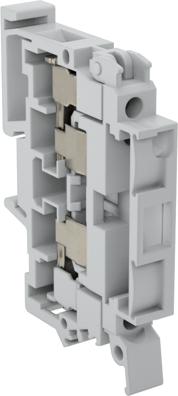 Modüler DIN-Ray Montajlı Klemens, Sigorta Tutuculu Mini — Screw-Clamp Terminal, Terminal, DIN Rail, 18, 16, 14, 12