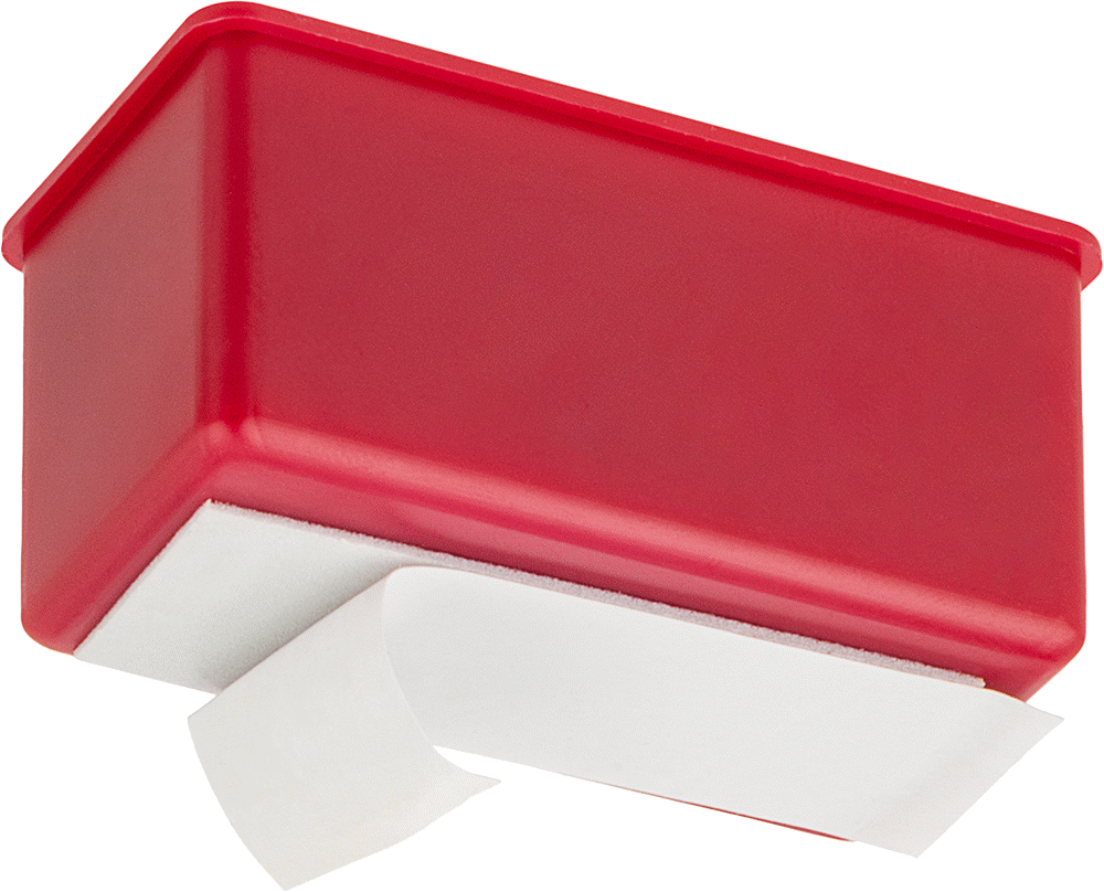 Şırınga İğneleri ve Şırıngalar için Kesici Uç Tutucu, 3 Şırınga için, 1-1/2" Yükseklik x 3" Genişlik x 1-1/2" Derinlik
