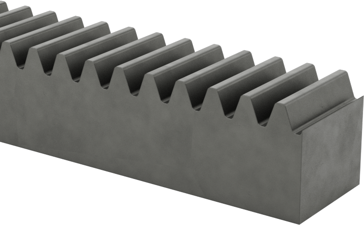 Metal Kremayer - 20 Derece Basınç Açısı, Dikdörtgen, 1 Modül, 1000 mm Uzunluk