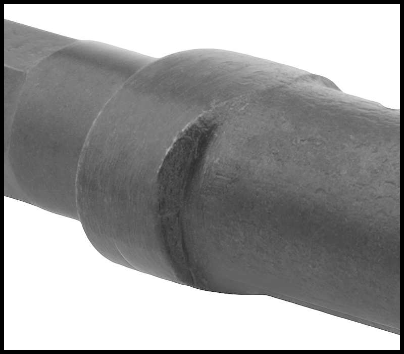 Kırıcı Çekiçler için Keski Ucu, 0.58" Altıgen Şaft, Oval Yaka, 1" Düz Bıçak, 9 inç Toplam