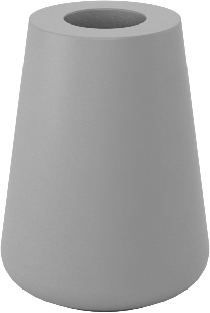 Kauçuk Tabanlı Giydirilebilir Koruyucu Ayaklar, 1/4" Ayak Dış Çapı, Güçlendirilmiş Taban ve 41/64" Çaplı Taban için