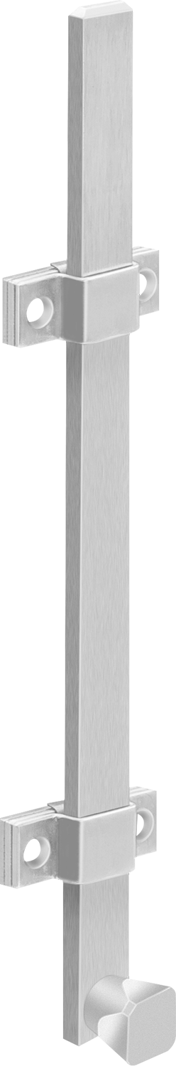 Gömme Cıvata Kilidi, 12" Yükseklik — Krom Kaplı Çelik, 12", 3⁄4"