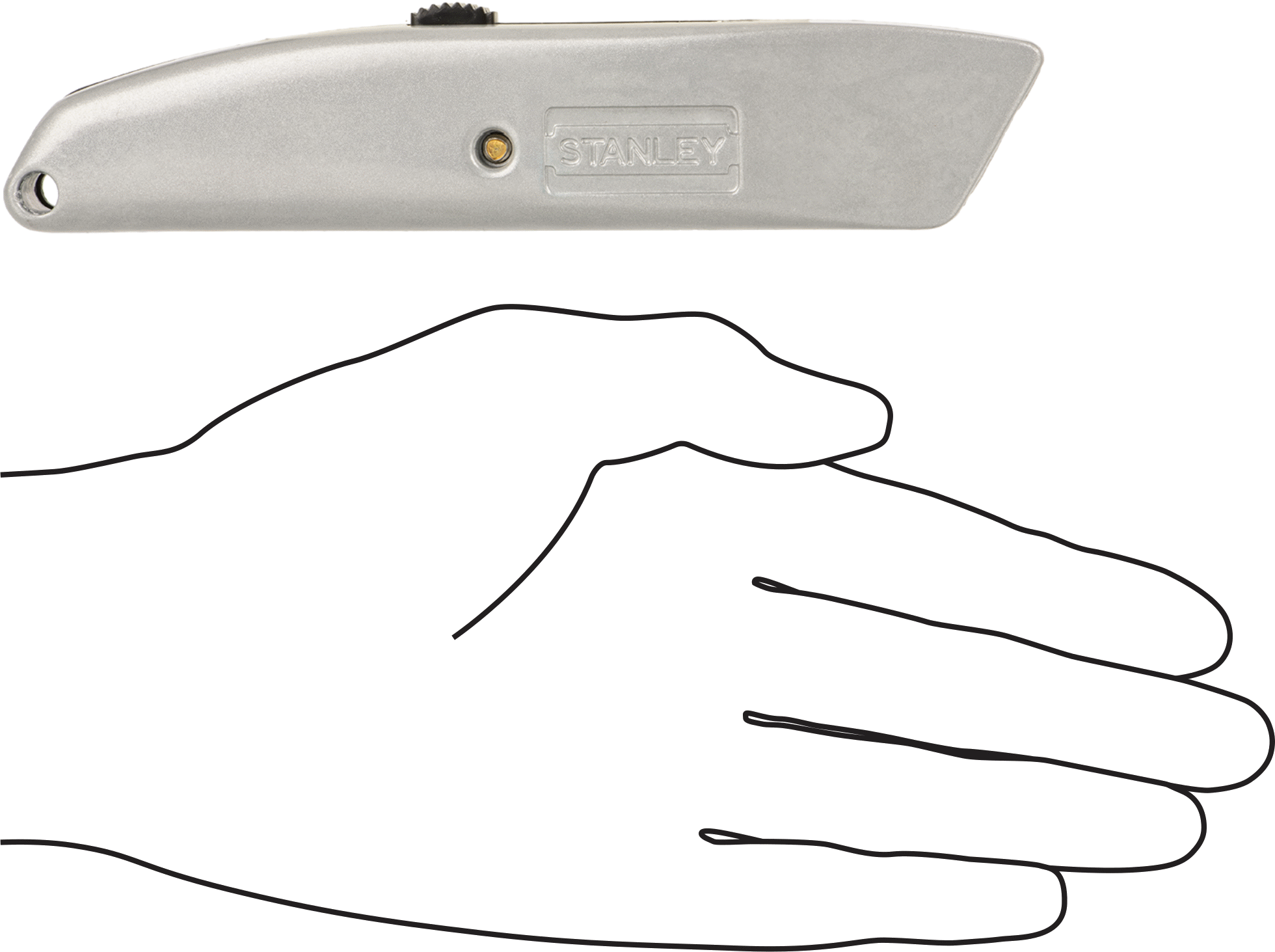 Stanley Çekilebilir Bıçak, Model Numarası, 10-175, 6-1/8" Kapalı Uzunluk