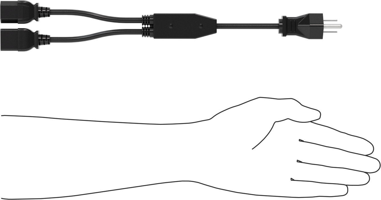 Kablo Ayırıcı, NEMA 5-15 Fiş x IEC C13 Priz