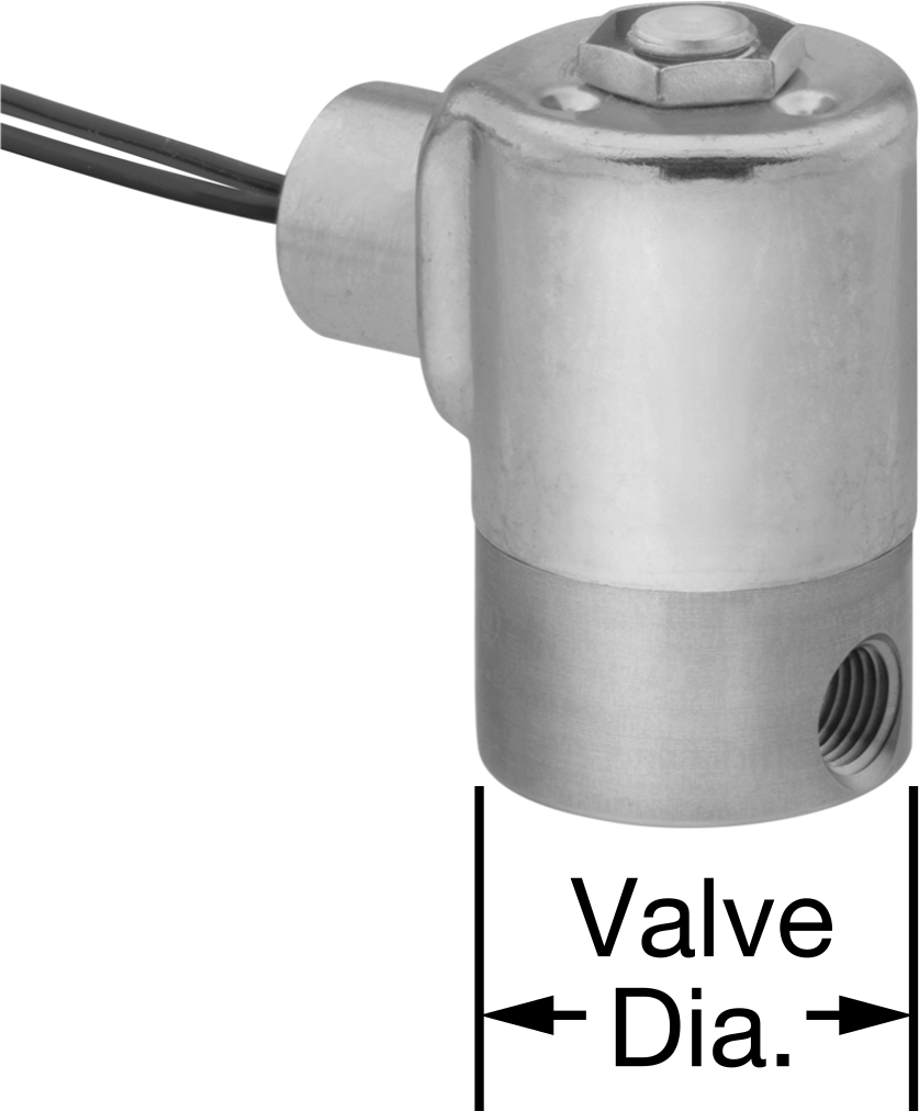 Yüksek Basınçlı Kompakt Solenoid Açma/Kapama Valfi, 303 Paslanmaz Çelik, 120V AC, 1/4 NPT Dişi, 3000 maksimum PSI — 3,000 psi @ 150° F, 1…