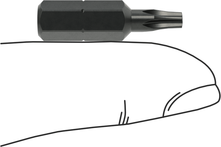 Kurcalamaya Dayanıklı Torx Plus Uçları, 1/4" Altıgen Şaft