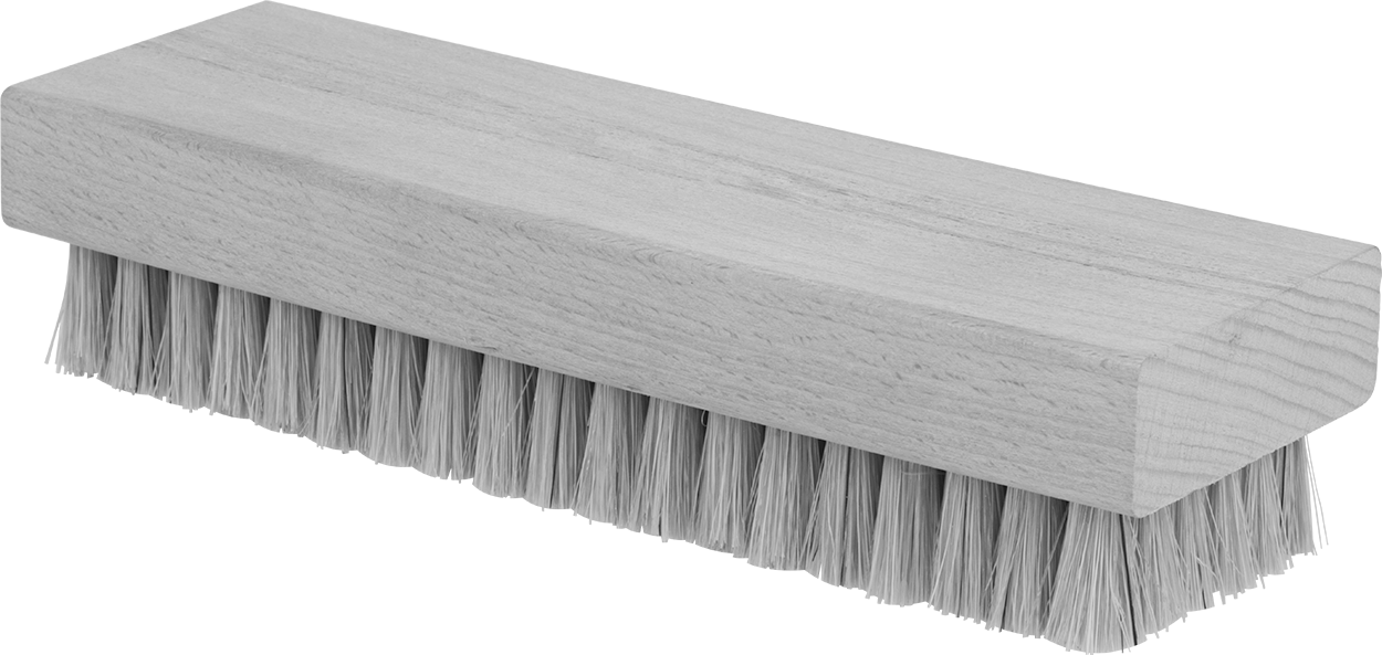1-7/8" Genişlikte Domuz Kılı El Fırçası, 7-1/8" Toplam Uzunluk — Animal Hair, Hog Hair, Ahşap, 6 5⁄8"