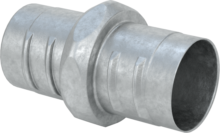 Esnek Metal Kanal için 1-1/4 Çinko Konektör — Çinko Alaşımı, Düz, Konektör