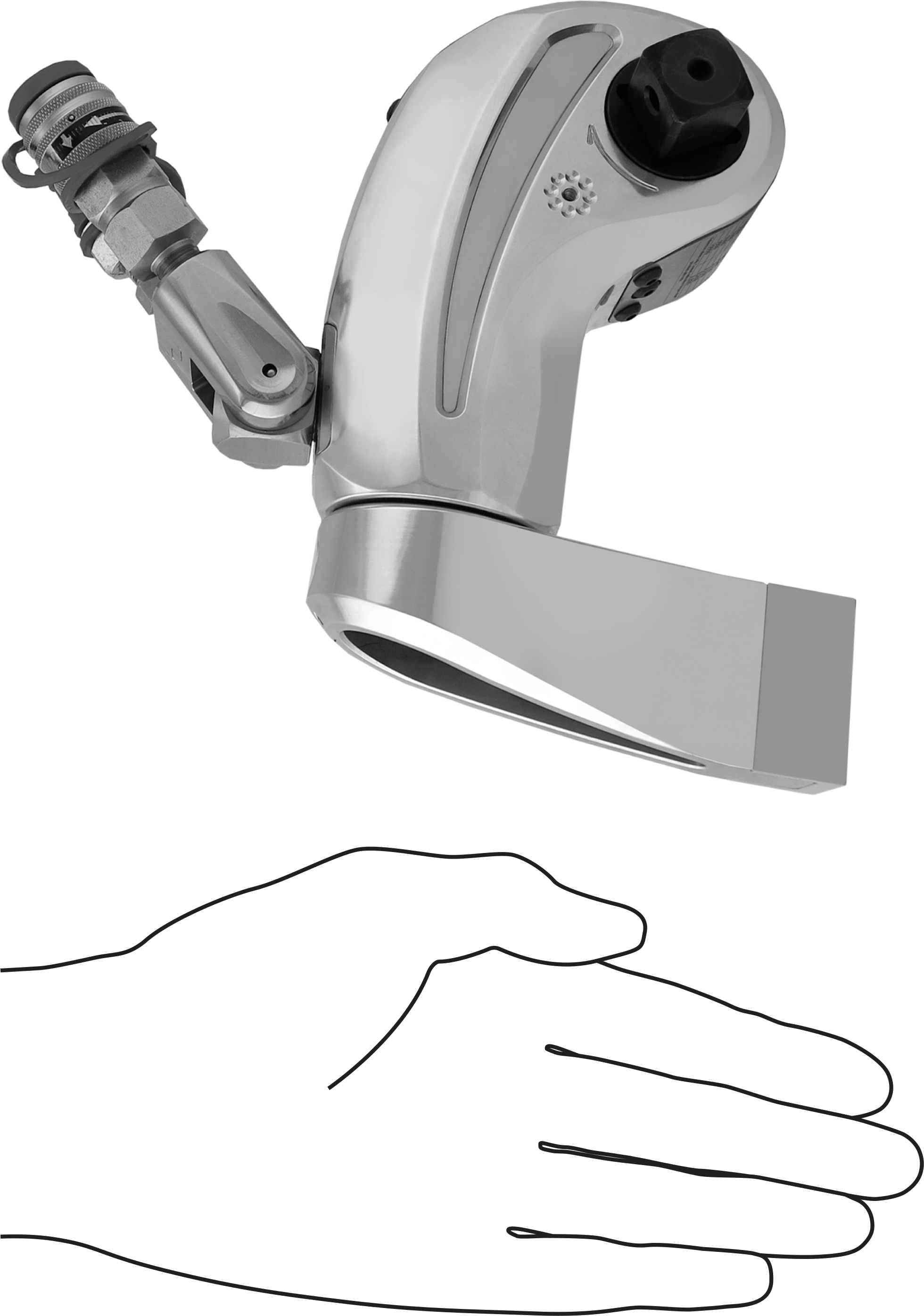 Hidrolik Tork Anahtarı, 3/4" Kare Tahrik, 163 ila 1444 Fit-Lbf Tork Aralığı