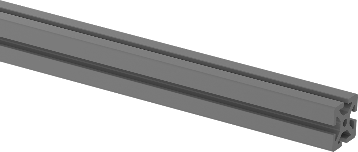 T-Yivli Çerçeve, Tek Dört Yuvalı Ray, Sarı, 20 mm Kare, Katı