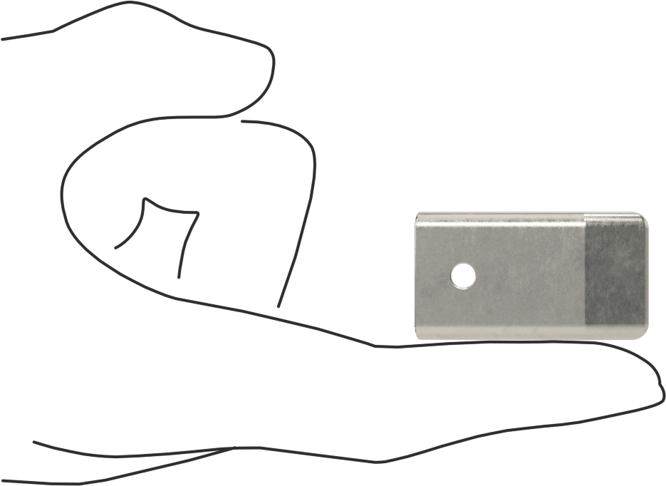 Çekme Mandalı, Vida ile Sabitleme, 304 Paslanmaz Çelik, 1-5/8" Uzunluk x 15/16" Genişlik