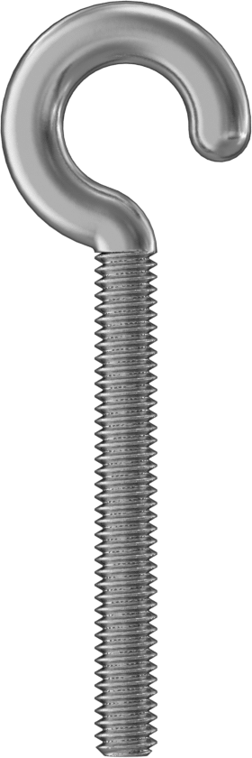 Çinko Kaplı Çelik Yönlendirme Aybolt - Kaldırma Amaçlı Değildir, 1/4"-20 Diş Boyutu, 2" Diş Uzunluğu