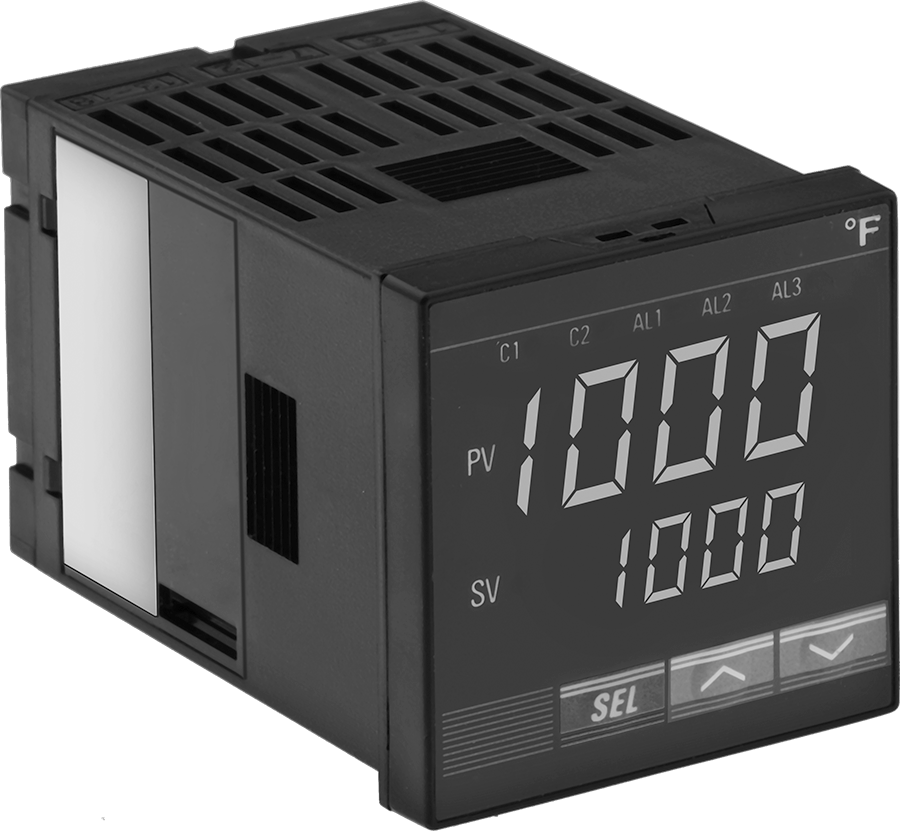 Yıkanabilir Otomatik Ayarlı Sıcaklık Kontrol Cihazı, 4-20 mA analog ısıtma çıkışlı, 1/16 DIN