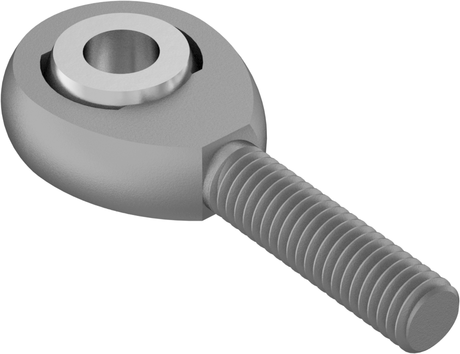 Küresel Mafsal, Çubuk Ucu, Yüksek Yük, Naylon/PTFE Ek, M6 x 1 mm Şaft