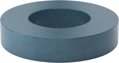 Mavi Boyalı Çelik Büyük Boy Pul, M8 Vida Boyutu için, 9.0 mm İç Çap, 17.0 mm Dış Çap