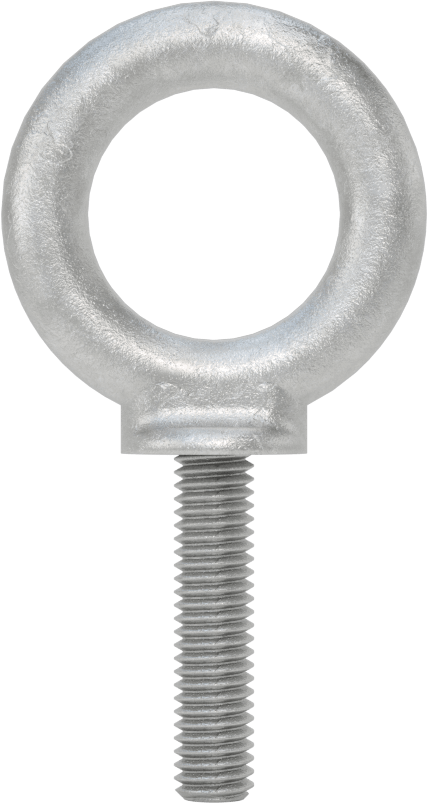 Galvanizli Çelik Halka Cıvata - Kaldırma için, M6 x 1 Diş Boyutu, 26 mm Diş Uzunluğu