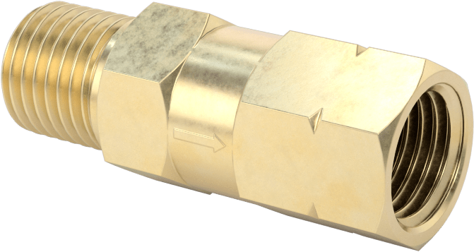 Kaynak Gazı Çekvalfi, Meşaleler için, Sol Dişli, 3/8"-24 UNF Erkek x Dişi