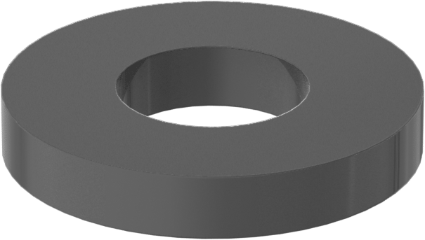 Fiberglas Pul, 10 Numaralı Vida Boyutu için, 0.203" İç Çap, 0.443" Dış Çap