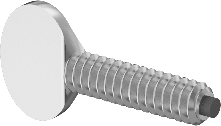 Yumuşak Uçlu Tırtıllı El Vidası, 6-32 Diş Boyutu, 1/2" Uzunluk