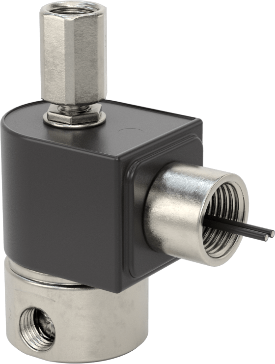 Kompakt Dişli Solenoid Yön Değiştirme Valfi, 24V DC, 1/4 NPT Dişi, 0.095 Akış Katsayısı