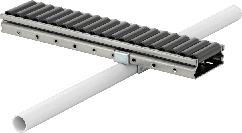 1.08" Dış Çaplı Kelepçeli Çerçeve Rayı için Konveyör Rayı Destek Braketi — 1.08", 28 mm, Çelik, Konveyör Rayı Destek Braketi