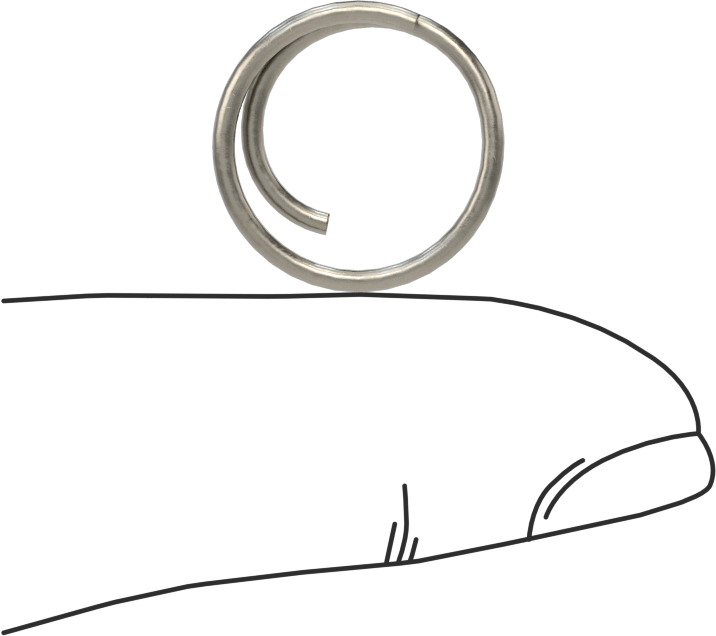 Sarmal Çatal Pimler, Çinko Kaplı Yay Çeliği, 3/16" ila 1/4" Çatal Pim Çapı için