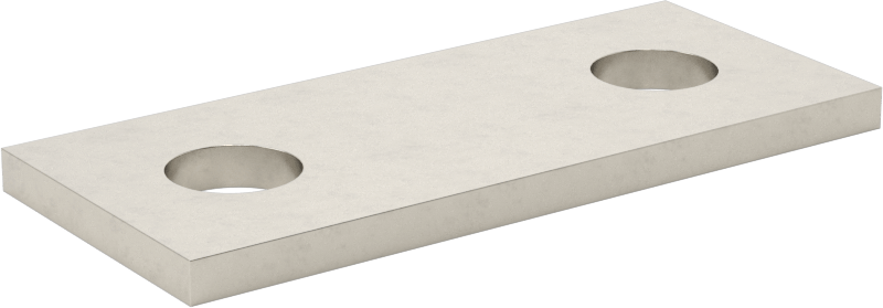 304 Paslanmaz Çelik Plaka, 3/8"-16, 1-1/16" İç Çap — 1 7⁄16", 304 Stainless Steel, Stainless Steel, 1 1⁄16"