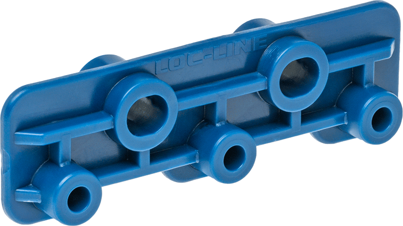 1/4" Loc-Line Soğutma Suyu Hortumu için Vidalı Manifold Montaj Braketi — Tespit, Hava, Soğutucu, Kesme Yağı, Su, Mavi