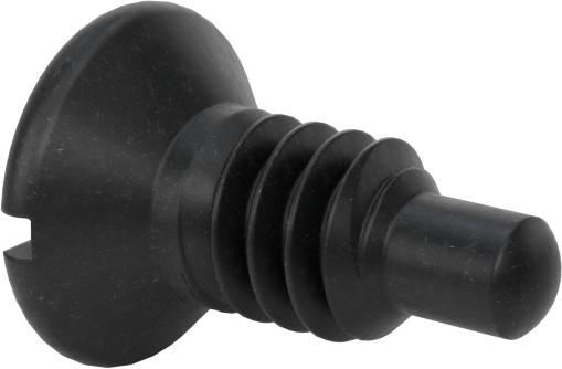 Uzatılmış Uçlu Çelik Yivli Havşa Başlı Vida, Siyah Oksit, M1.4 x 0.3 mm Diş Boyutu