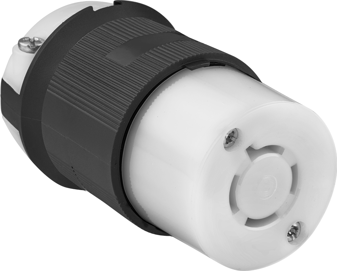 Premium Dönme Kilitli Konektör, Dört Yuvalı Soket, Topraklanmamış, NEMA L19-20 — 277V AC/480V AC, 20A, Dişi