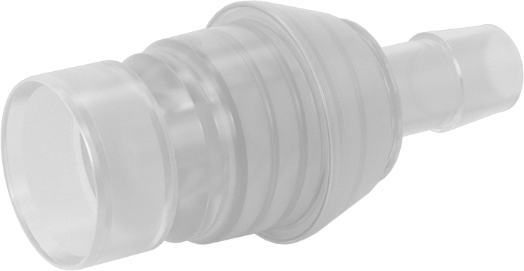 Hava ve Su için Yüksek Akışlı Hızlı Bağlantı Tüp Bağlantısı, Polipropilen Plastik Tapa, 1/2" Boru İç Çapı için, 1/2 Kaplin Boyutu