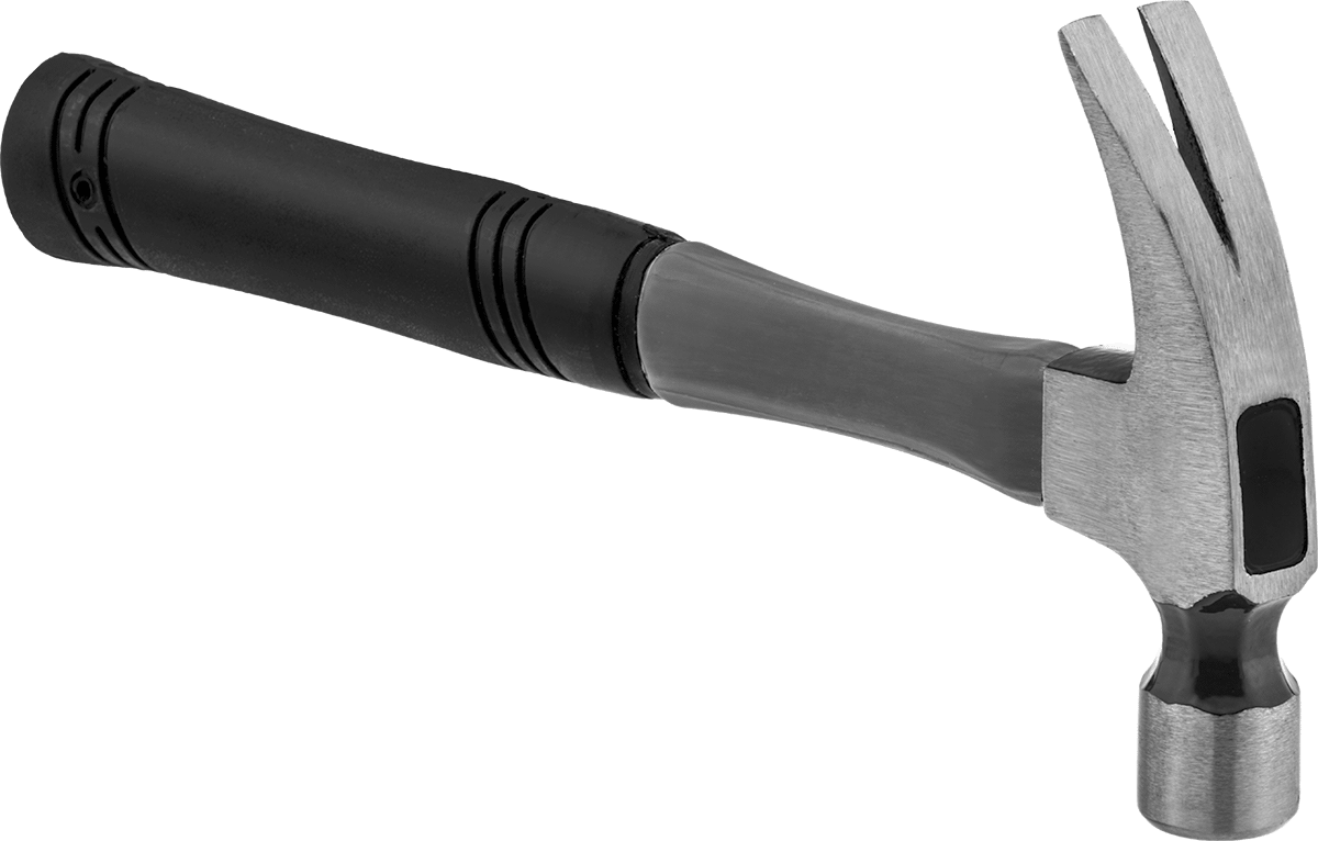 Düz Pençe Çivi Çekici, Fiberglas Saplı ve Tırtıklı Yüzeyli, 20 oz.