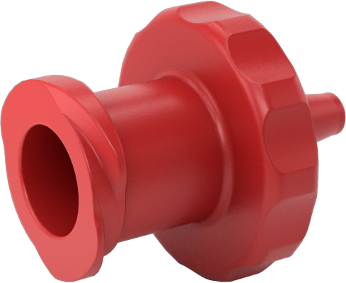 Hava ve Su için Plastik Luer Lock Tüp Bağlantısı, Naylon Düz Soketler, 1/16" Boru İç Çapı için Tırnaklı, Kırmızı