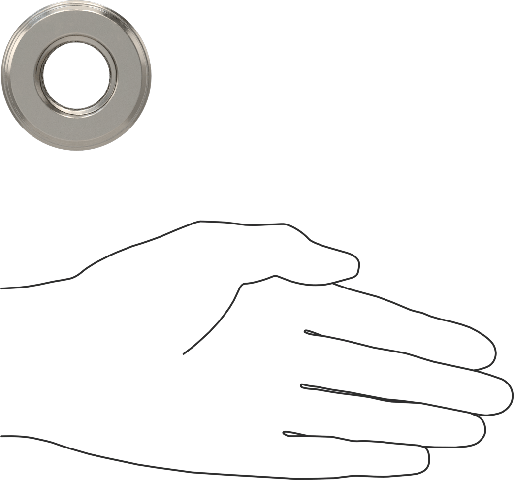 Kılavuz Vida için M28 x 5 mm Dişli Hassas Somun