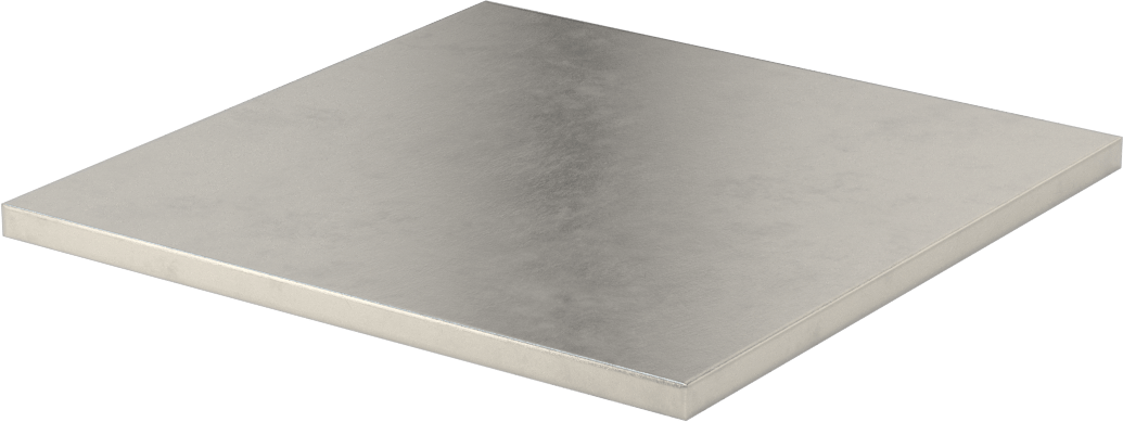 İşlenmesi Kolay 416 Paslanmaz Çelik Sac, 1/4" Kalınlık, 6" x 6"