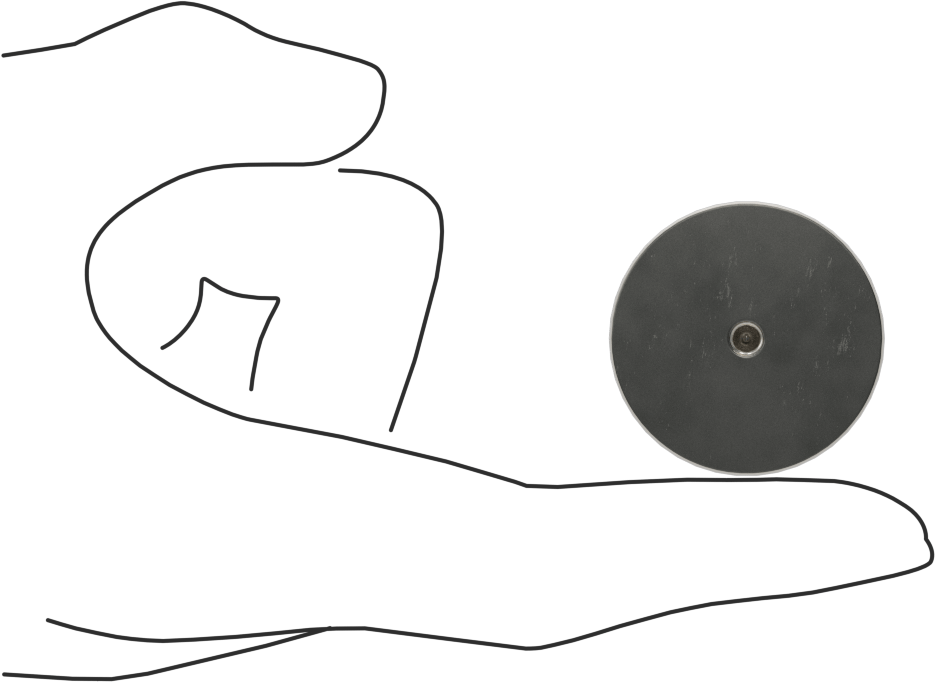 Renishaw Prob İğnesi, Alt kesikler ve oluklar için, Disk, M3 x 0.5mm, A-5000-7612