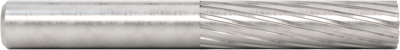 1/4" Çaplı Şaftlı Karbür Freze Ucu, Düz Kesici Silindir, Ticaret No. Sb-1L, Tek Kesim
