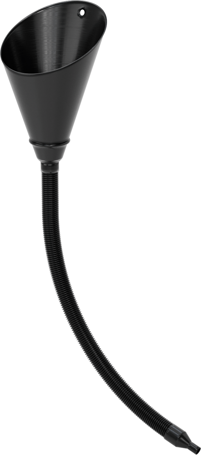 Metal Huni, Filtreli Galvanizli Çelik Huni, 64 FL. oz. — Çelik, 7", 9⁄16"