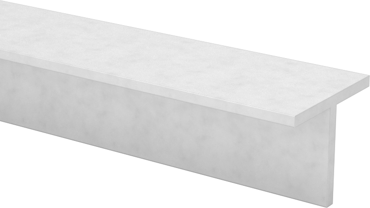Çok Amaçlı 6061 Alüminyum T-Çubuk, 0.05 inç Duvar Kalınlığı, 1/2" Yükseklik x 5/8" Dış Genişlik