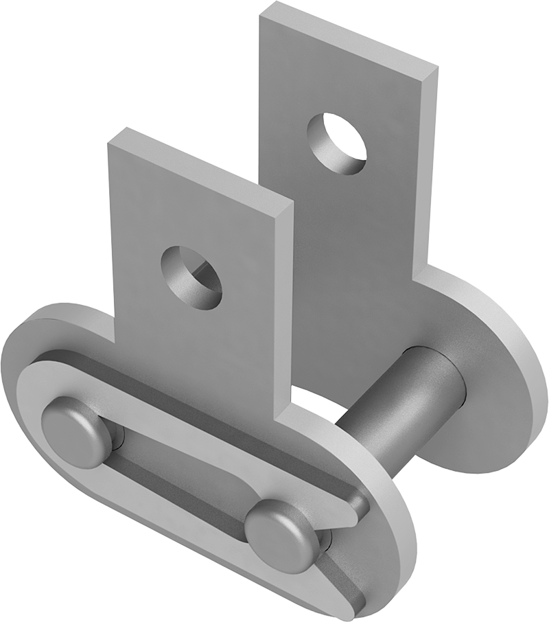 Bağlantı Makaralı Zincir Halkası, ANSI 35 Numaralı Zincir için Sk-1 Tırnaklı Bağlantı Halkası — 35, Attachment, Standard, Çıkıntı